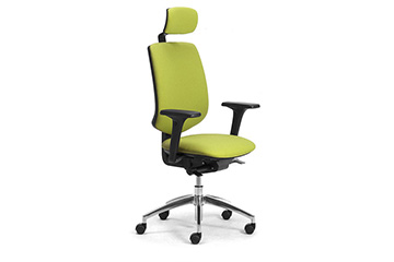 Nouveaux fauteuils de travail design avec accoudoirs pour le coworking et le partage de bureaux Active