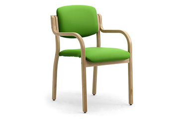 Chaise en bois empilable pour RSA, mini-habitat, Kalos 3
