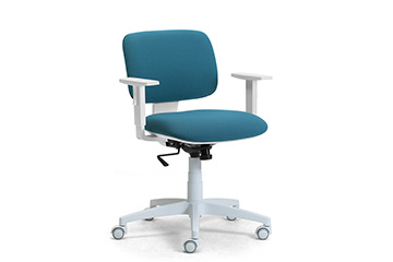 Chaise compacte blanc pour la maison et bureau DAD