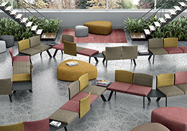 Bancs modulaire pPOUR public salons open space Ola
