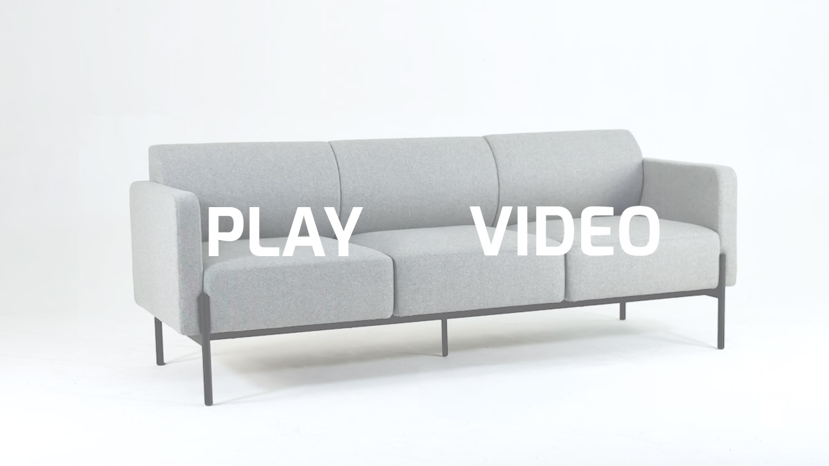 Fauteuil d'attente avec table integree | Lia by Leyform