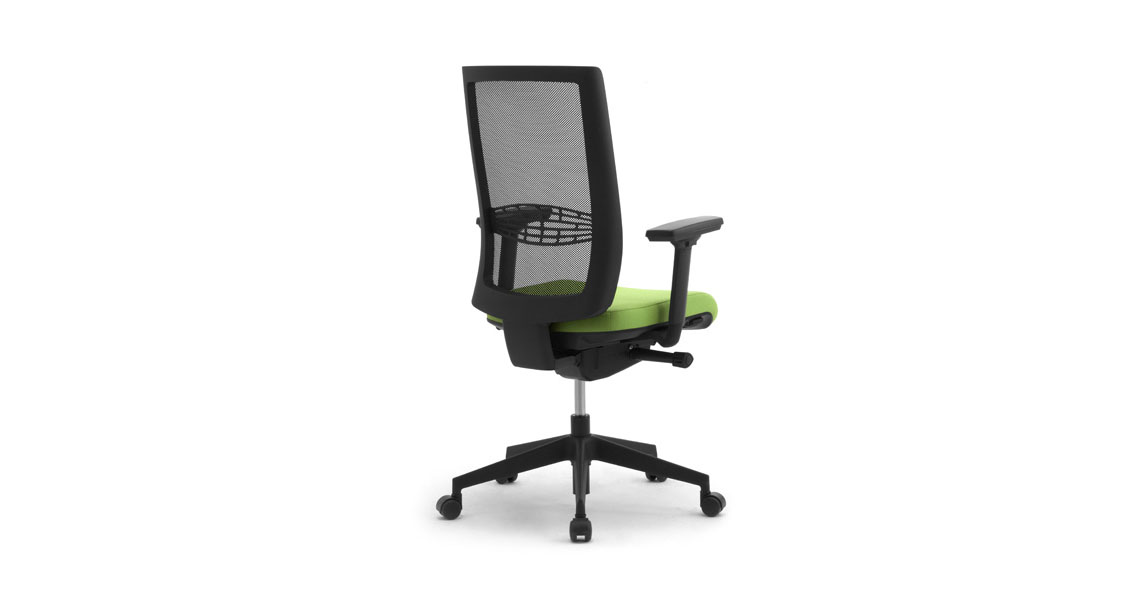 Fauteuil de Bureau Tissu ROUBAIX Pas Cher avec Dossier Filet