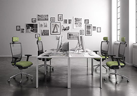 Chaise de travail design Cometa pour table de reunion et bureau