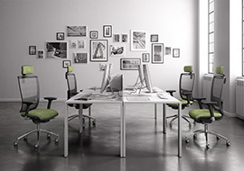 Chaise de travail design Cometa pour table de reunion et bureau