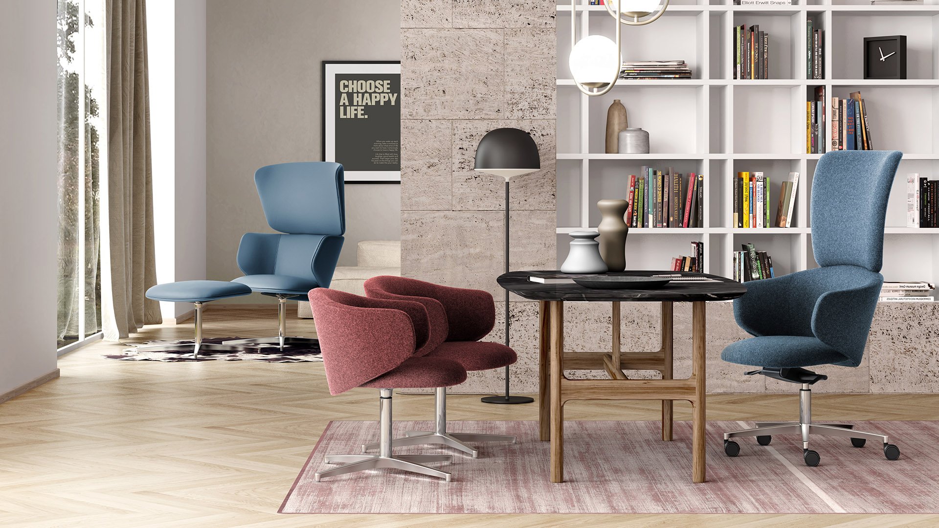 Fauteuil executif pour moderne style bureaux de direction Alise'