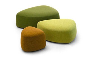 Pouf colore' de design modernes pour hall et open-space GOGO