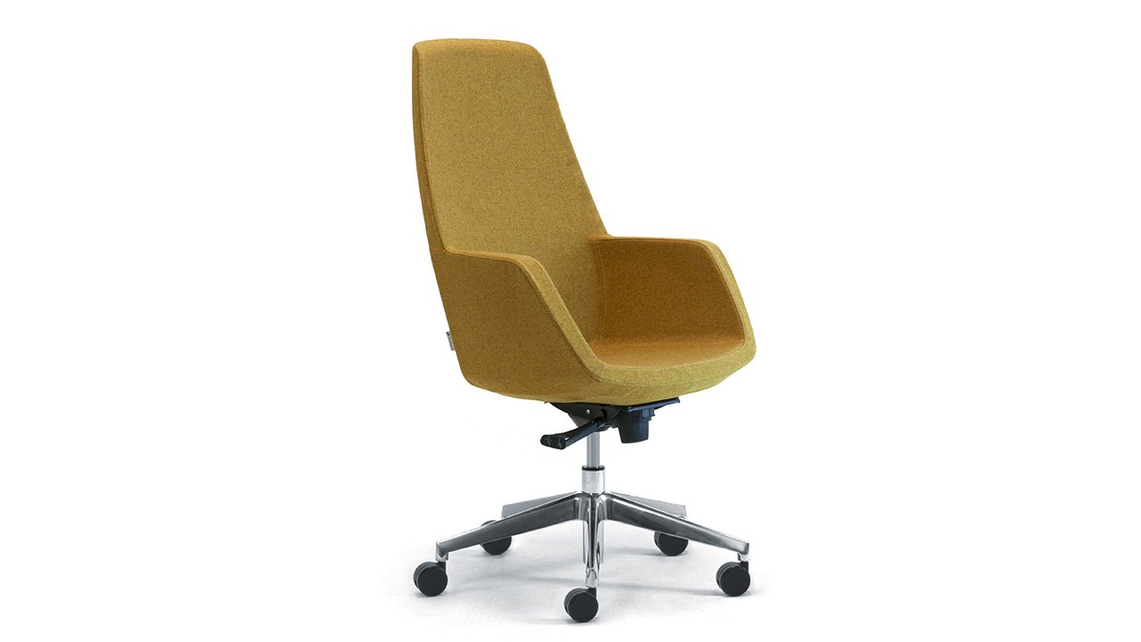 Siege de bureau en cuir, fauteuils de direction de bureau - Leyform srl