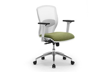 Chaise de bureau grise avec accoudoirs en maille respirante Sprint Re