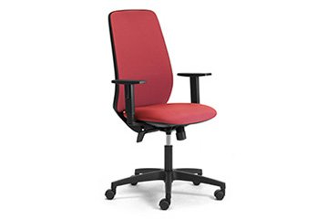 Chaise de bureau pour le coworking et le partage de bureaux avec tissu respirant et coussins doux au toucher Star Tech