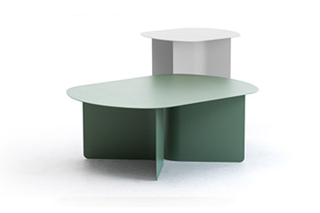 Table a cafe' coloree avec design moderne et style en metal SLIM