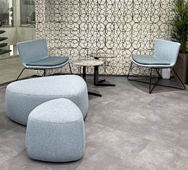 Poufs pour salles d'attente et salons