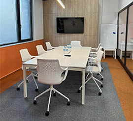 Fauteuil monocoque en plastique pour table de reunion de bureau presidentiel et executif