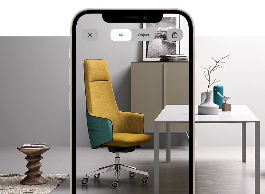 moderne fauteuils de bureau avec design elegant avec realite augmentee Opera