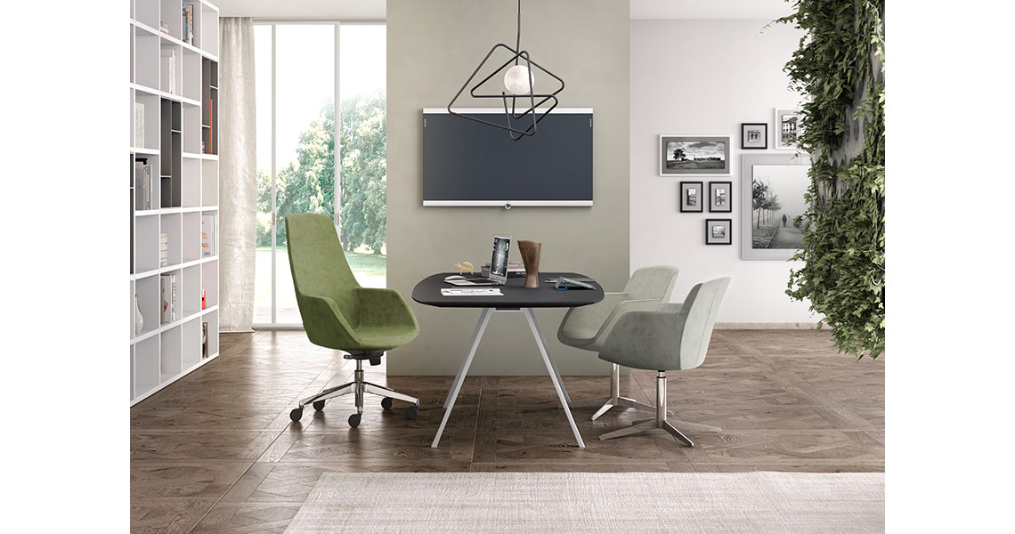 Fauteuil visiteur design cuir, similicuir et chrome Class M - Mobilier de  bureau professionnel