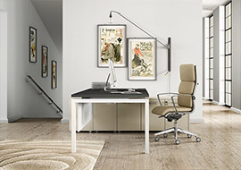 Fauteuils de direction confortables avec coussins pour bureaux de style moderne Origami Master