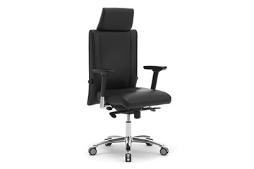 Fauteuil de laboratoire pour 24 heures sur 24 usage, 7 jours sur 7, avec appui-tete NON STOP