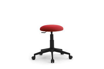 Tabouret pivotant bas avec repose-pieds pour laboratoire et industrie Saloon