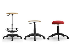 Tabouret haut et chaise pour caisses et postes de travail Saloon