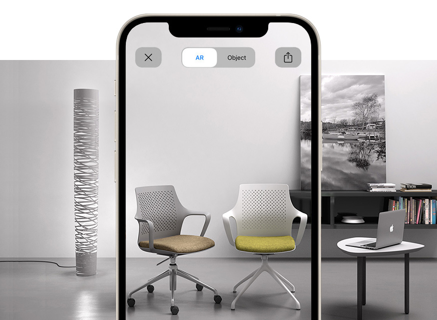 Moderne chaises de reunion avec design elegant avec realite augmentee IPA