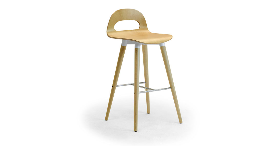 Tabouret Haut Samba Blanc